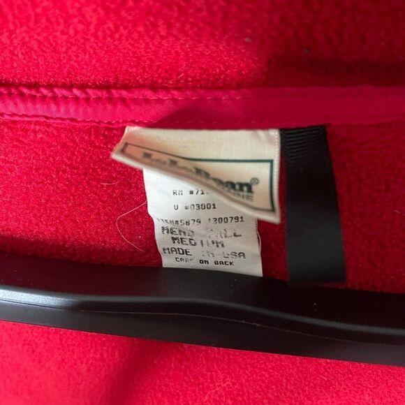 VTG LL Bean USA Fleece Vest Medium - Picture 4 of 4